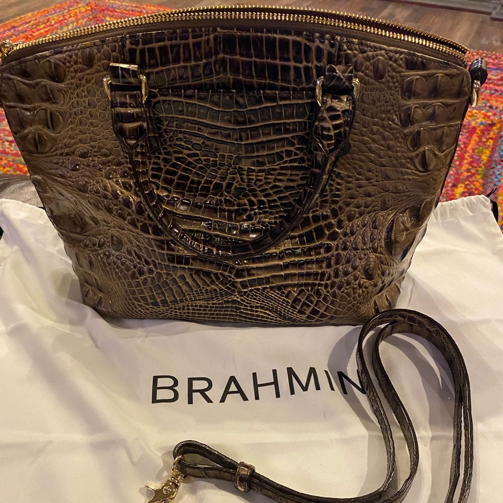 BRAHMIN REPTILE HANDBAG